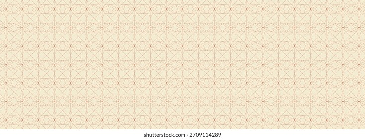 Patrón de línea floral geométrica sin fisuras en estilo asiático tradicional. Diseño de patrón japonés.
