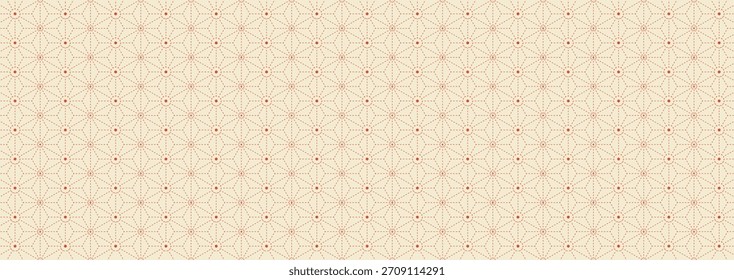 Patrón de línea floral geométrica sin fisuras en estilo asiático tradicional. Diseño de patrón japonés.