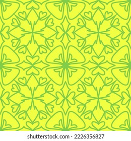 seamless geometric floral ornamental pattern