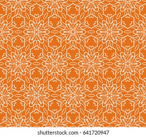seamless geometric floral pattern. abstract vector illustration