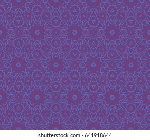 seamless geometric floral pattern. abstract vector illustration