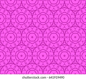seamless geometric floral pattern. abstract vector illustration