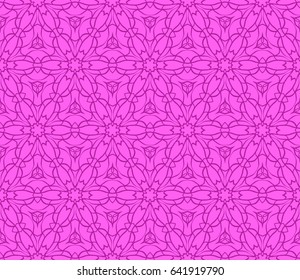 seamless geometric floral pattern. abstract vector illustration