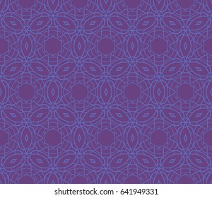 seamless geometric floral pattern. abstract vector illustration