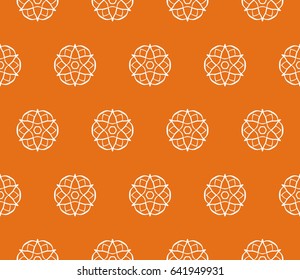 seamless geometric floral pattern. abstract vector illustration