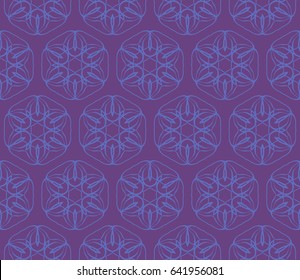 seamless geometric floral pattern. abstract vector illustration