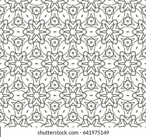 seamless geometric floral pattern. abstract vector illustration