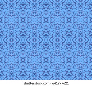 seamless geometric floral pattern. abstract vector illustration