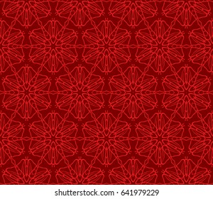 seamless geometric floral pattern. abstract vector illustration