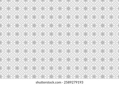 Seamless Geometric Floral Pattern Design Background