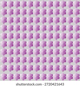 Patrón floral geométrico sin fisuras con pétalos de gradiente púrpura y estrellas de diamante sobre un fondo gris claro ideal para impresiones textiles modernas y elegantes Fondos de pantalla digitales
