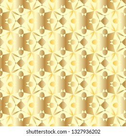 Seamless geometric floral pattern. Spring ornament for use in various fields of design. Colorful illustration. Vector EPS10