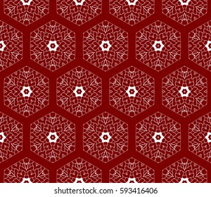 Seamless geometric floral pattern. Stylish graphic design. for design, wallpaper, invitation.