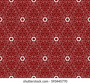 Seamless geometric floral pattern. Stylish graphic design. for design, wallpaper, invitation.