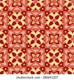 Seamless geometric floral pattern. Use the finishing press, invitations, brochures, presentations, for the background of the site.