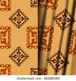 Seamless geometric floral pattern. Use the finishing press, invitations, brochures, presentations, for the background of the site.