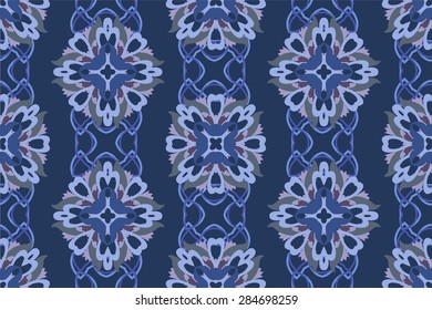 Seamless geometric floral pattern. Use the finishing press, invitations, brochures, presentations, for the background of the site.