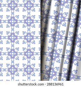 Seamless geometric floral pattern. Use the finishing press, invitations, brochures, presentations, for the background of the site.