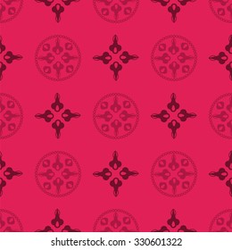 Seamless geometric floral pattern. Use the finishing press, invitations, brochures, presentations, for the background of the site.