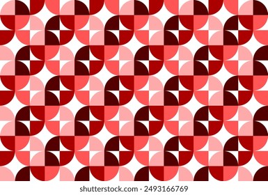Seamless geometric floral pattern. Vector Illustration.