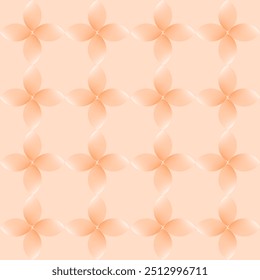 Seamless geometric floral pattern. Vector Illustration