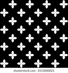 Seamless geometric floral pattern. Vector Illustration