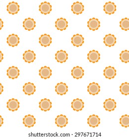 Seamless geometric flower light pattern