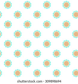 Seamless geometric flower light pattern