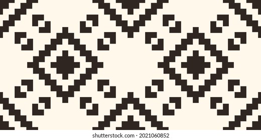 Seamless geometric frame pattern, Vector square design for fashion clothes, textile, wrapping, decoration background.