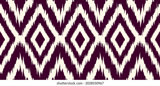 Seamless geometric frame pattern, Vector square ikat elements design for fashion clothes, textile, wrapping, decoration background.