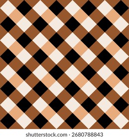 Seamless geometric gingham pattern. Vector Illustration.