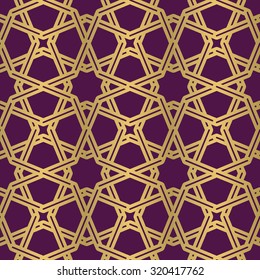 Seamless geometric girih pattern. Inspired by old ornaments