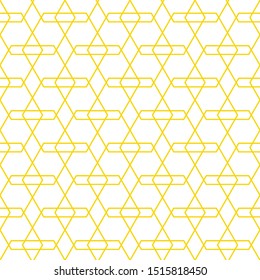 Seamless geometric gold color pattern.  Abstract texture background