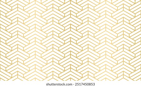 Seamless geometric gold luxury ornament based on traditional arabic art, Great design for fabric, textile, cover, wrapping paper, background.