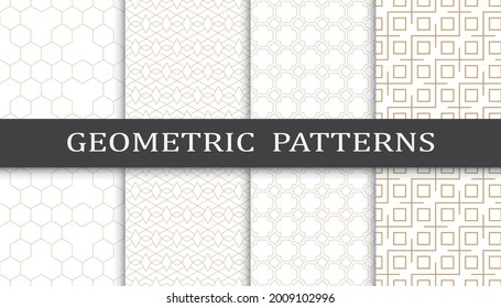 Nahtlose geometrische goldene Linien Muster.
