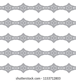 Seamless geometric gray ornamental vector pattern