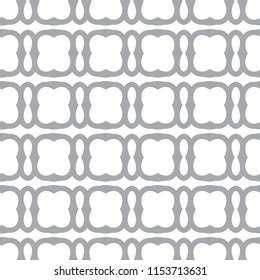 Seamless geometric gray ornamental vector pattern