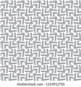 Seamless geometric gray ornamental vector pattern