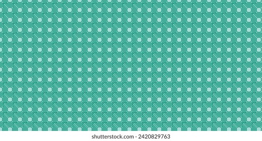 Seamless geometric green background with stacked rectangular shapes