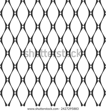 Seamless Geometric Grid Pattern. Abstract Lattice Texture. Vector Art.
