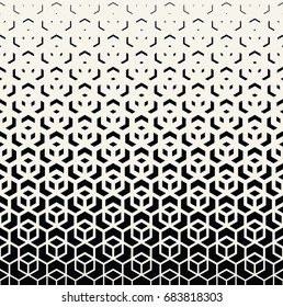 Seamless Geometric Halftone Abstract Pattern Background
