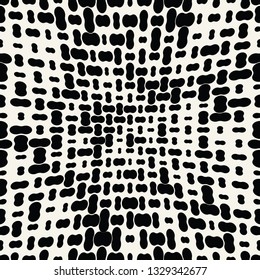 seamless geometric halftone vector pattern