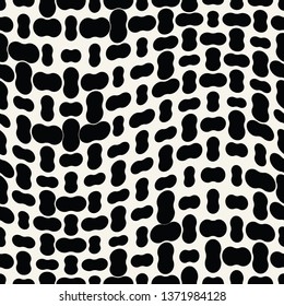 seamless geometric halftone vector pattern