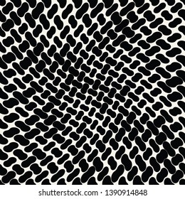 seamless geometric halftone vector pattern
