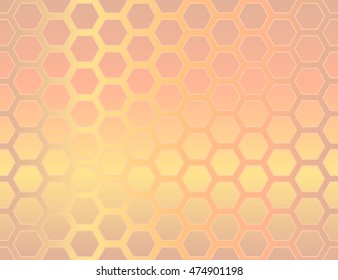 Seamless geometric hexagon background, abstract vector pattern