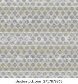 Modelo geométrico inconsútil del hexágono con la estructura de la línea en tonos grises y beige neutros. Abstractas fondo moderno para Diseño web, embalaje, Fondos de pantalla, marca corporativa, presentaciones, impresiones textiles y proyectos digitales. Repita el patrón. Ilustración vectorial.