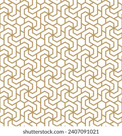 Nahtlose geometrische Hexagonmuster im modernen Stil