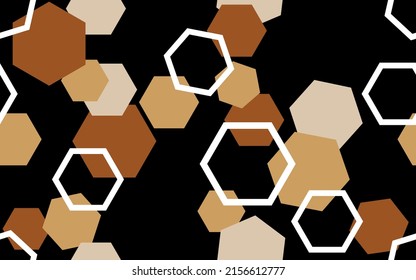Seamless geometric hexagon pattern. Vector Illustration.