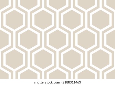 Seamless geometric hexagon pattern. Vector Illustration.