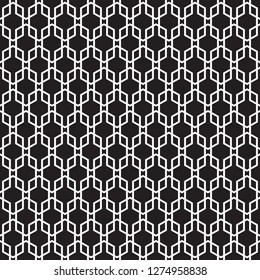 Seamless geometric hexagonal chain link pattern